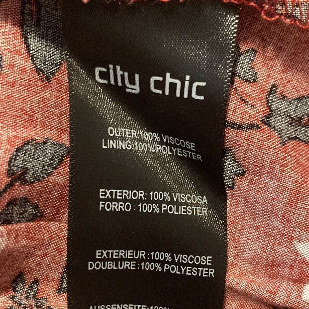 City Chic Scarlet Floral Mini Dress - Picture 9 of 9